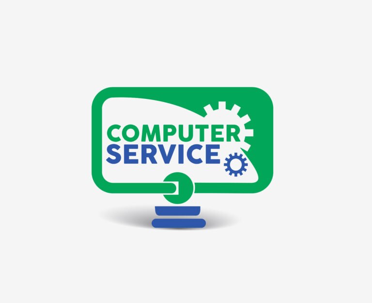 Branding Identity Corporate computer service logo vector design