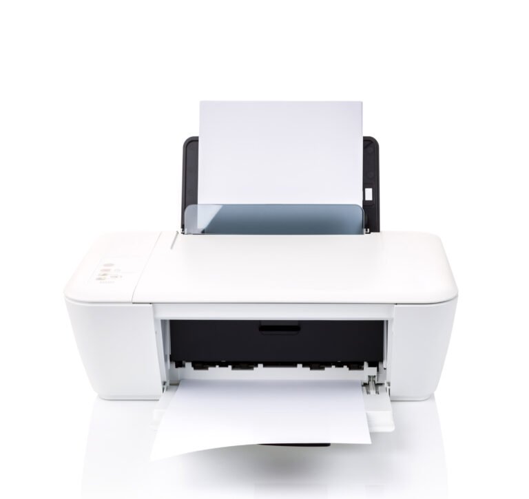 Printer isolated on a white background